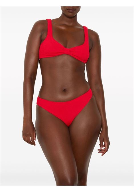 Red Bonnie seersucker bikini Hunza G - women HUNZA G | BBONNIECRRD